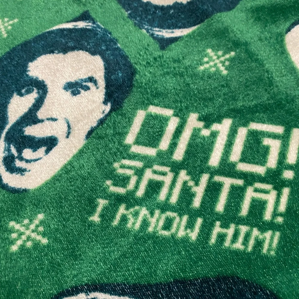 Buddy The Elf OMG Santa I Know Him Christmas Green Sleep Pant Size Medium Unisex